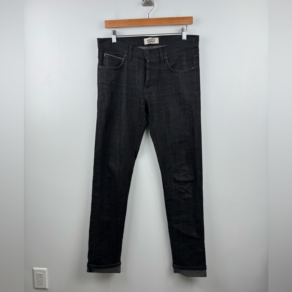 Naked & Famous Men Denim Super Guy Selvedge Jean Size 32